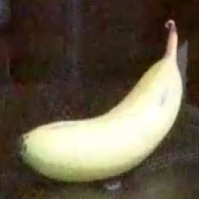 The banana cropped out of the frame and resized to 224 by 224 pixels